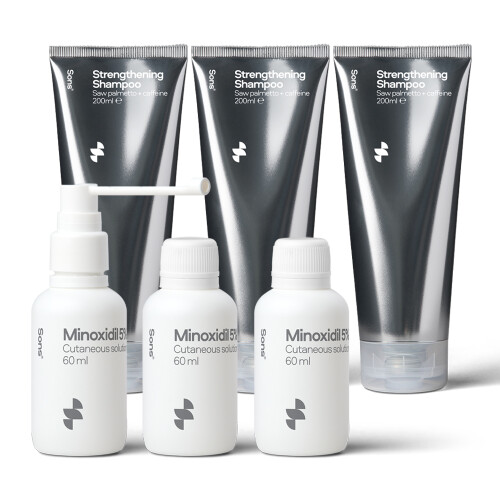 Sons Minoxidil 5% & Strengthening Shampoo, 3 Month