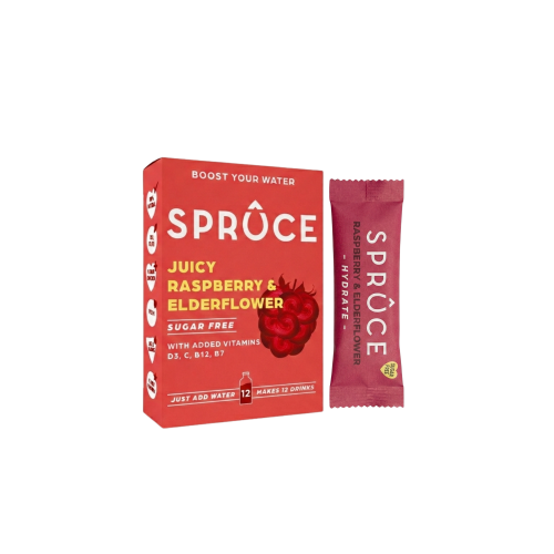 Spruce Water Raspberry & Elderflower 12 Pack