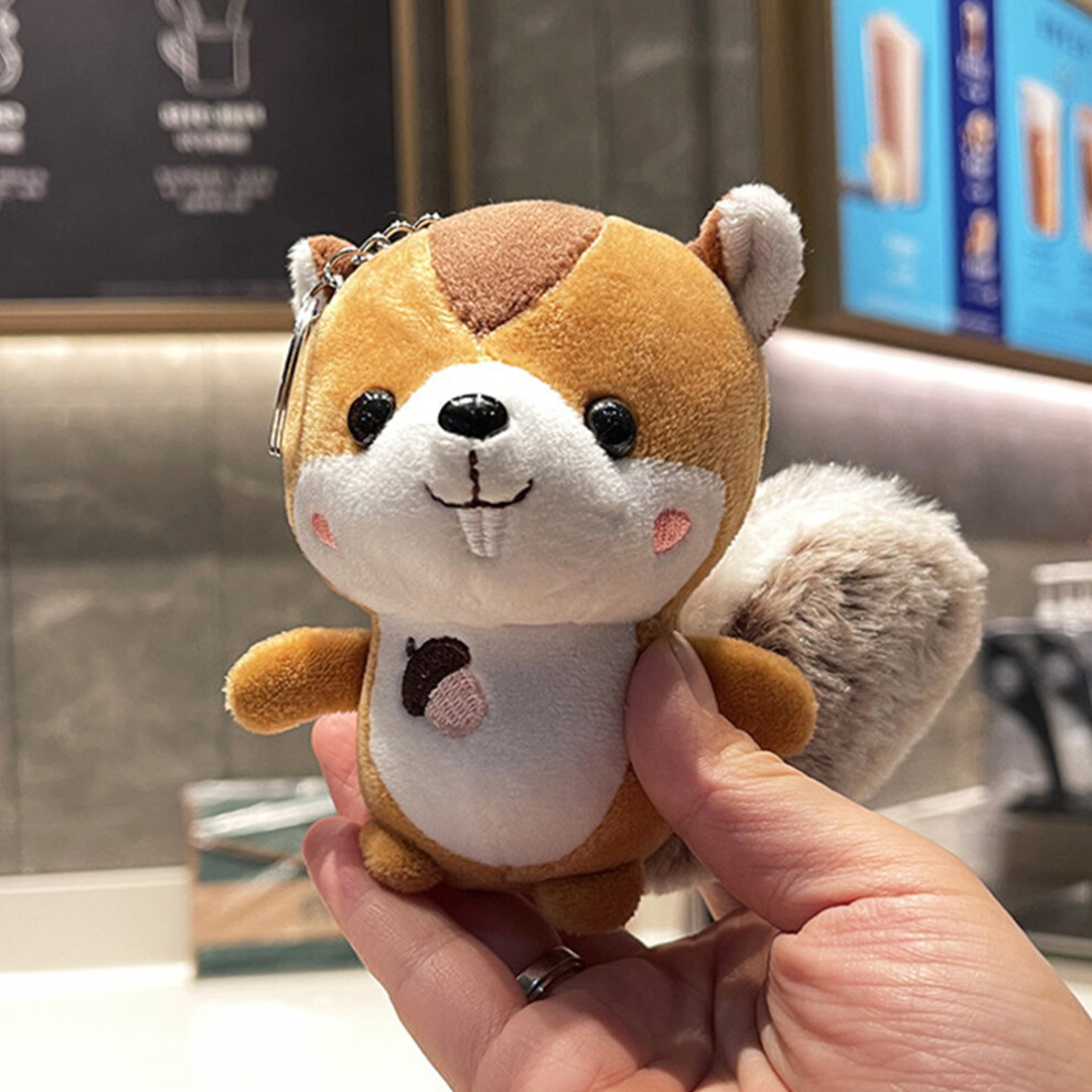 Photos - Other Toys  Cute Squirrel Plush Pendant for Kids\' Backpacks & Gifts(Yellow)