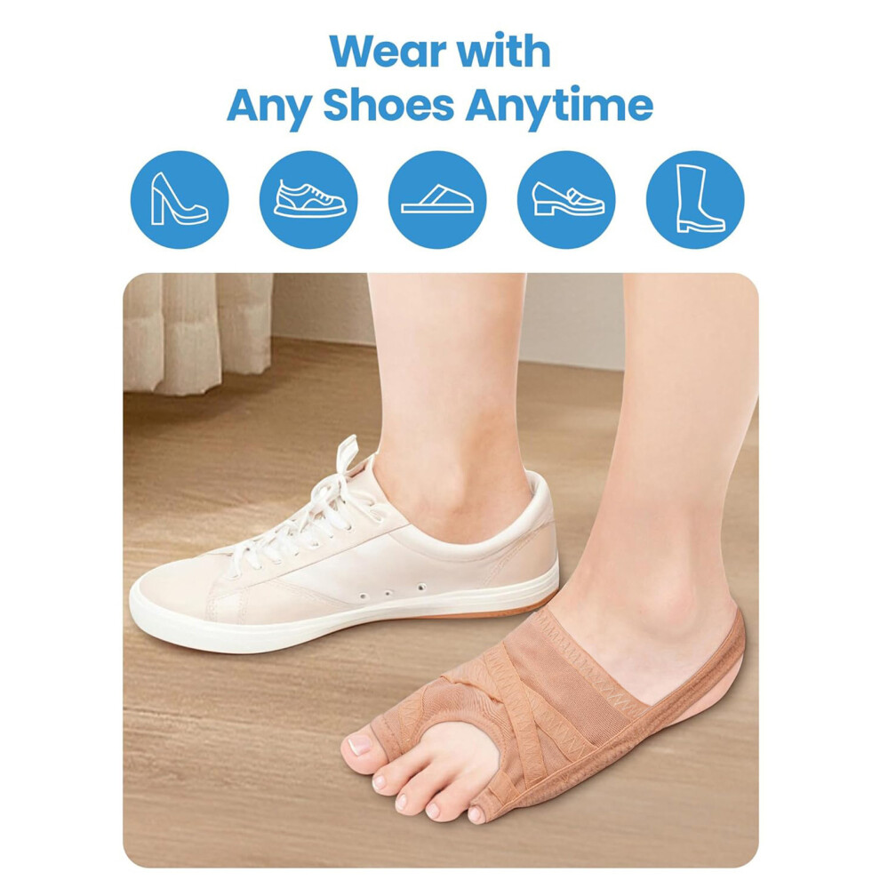 Dachuang Beauty (S 33 To 38) Bunion Corrector - Adjustable & Breathable Toe Separator