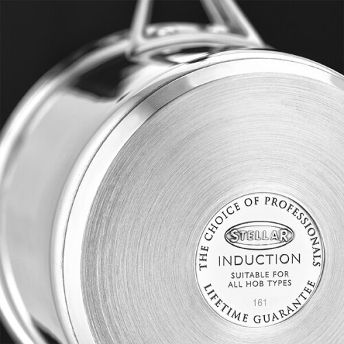 Stellar Stellar 5000 Induction Flow 3 Piece Saucepan Set 2