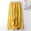 (Yellow, M) Linen Blend Wide Leg Pants for Work & Commuting 1