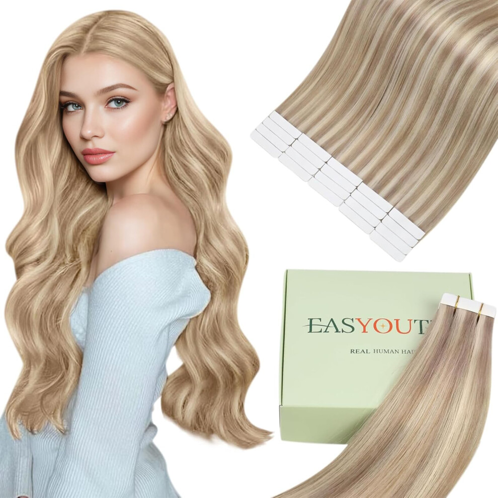 Easyouth Unisex Tape In Hair Extensions Real