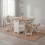 Mercers Furniture Corona White Butterfly Dining Set Drop Leaf Pine Wooden 1