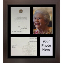 (Mahogany) Handmade Queen's Anniversary Frame: Includes Envelope & Photo (6x4)