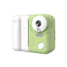 Kinderen Instant Print Camera 1080P HD Digitale Camera met 2,4 Inch IPS Scherm 10X Optische Zoom Inclusief 32GB TF Kaart Groen
