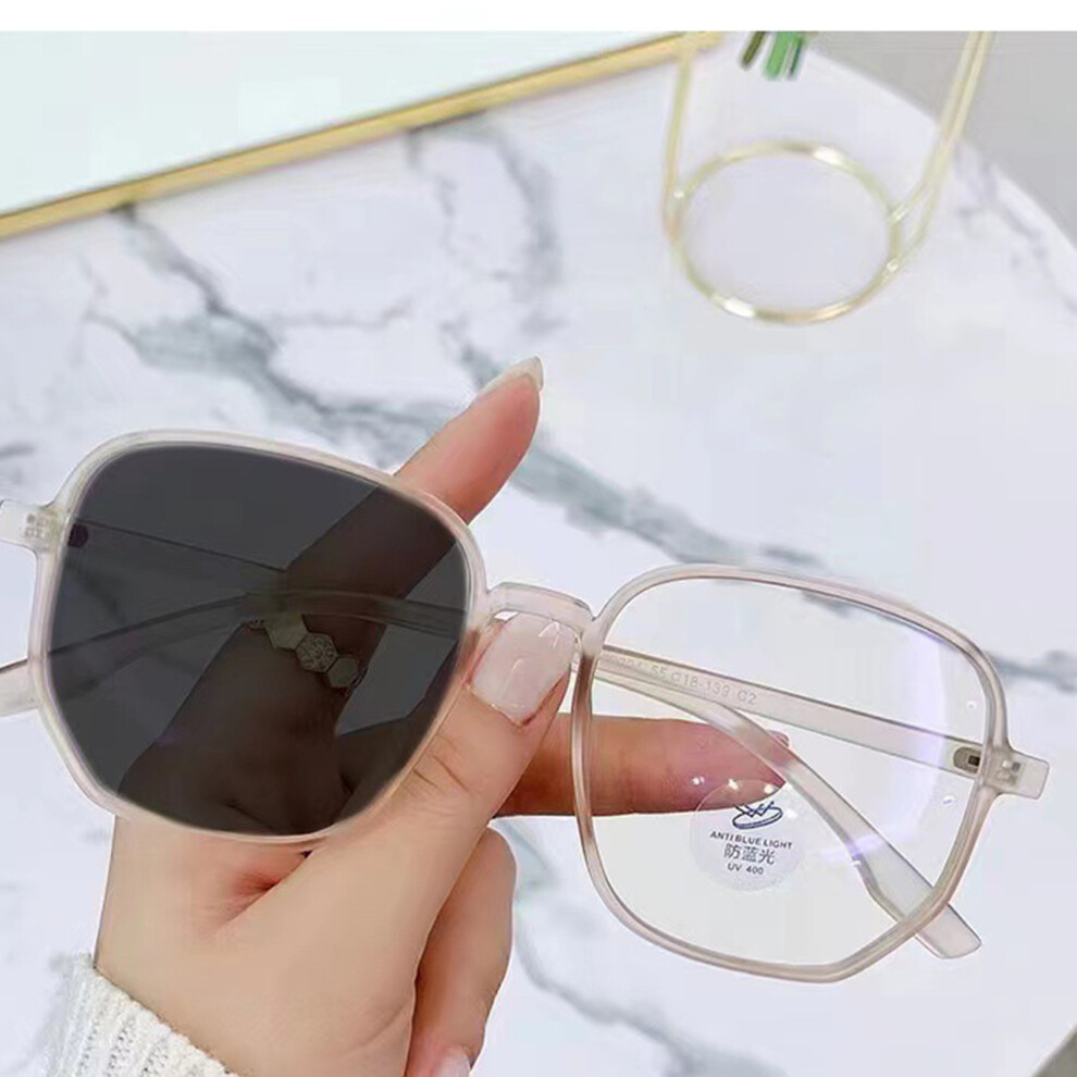 Dachuang Beauty (Sand Tea Frame, 200) Gaming Glasses Anti Eyestrain Unisex Chromatic Mirrors