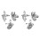 6Pcs Adjustable Knitting Loop Ring- Goldfish Open Finger Ring,Crochet Finger Yarn Holder,Yarn Guide Finger Holder 1