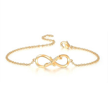 (Gold, Bracelet) Infinity Necklace Bracelet - Elegant Gift for Women