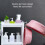 White 2-Layer Plastic Bathroom Tower Shelf 9