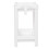 White 2-Layer Plastic Bathroom Tower Shelf 11