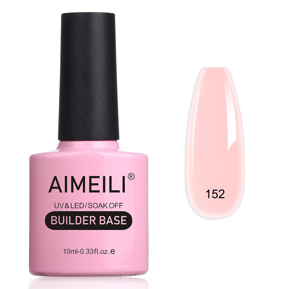 Aimeili 5 In 1 Builder Base Gel, Clear Sheer Color Uv Led Gel Nail Polish For Strengthening Gel Nails Repair Reinforcement Extension