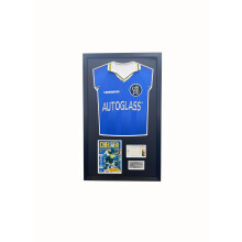 (Oak, Black) DIY Football Shirt Frame: Signed Jersey Display with Program & Plaque