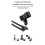 Support de Microphone RVB Bras de Microphone avec Lumière RVB Suspension Rotative Perche Ciseaux Support Base Ordinaire 8