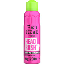 Bed Head by TIGI Headrush Shine Spray, Lightweight Finishing Spray for Smooth, Glossy, Hair Styling with Shine Enhancing & Conditioning Formula, 200ml