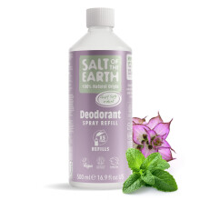 Salt of the Earth - Natural Deodorant Spray Refill - Clary Sage & Mint - 100% Natural Origin Ingredients - Vegan - Suitable for Men