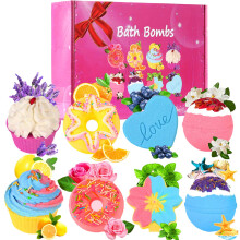 Bath Bombs,Lanwexy 8 Large Bath Bombs Set for Women.Organic Natural Handmade Aroma Pure Essential Oil Bubble Bath Balls.Fragrant Spa to Moisturize