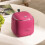 (Rose Red) Dual Layer ABS Trash Can w/ Flip Lid 1