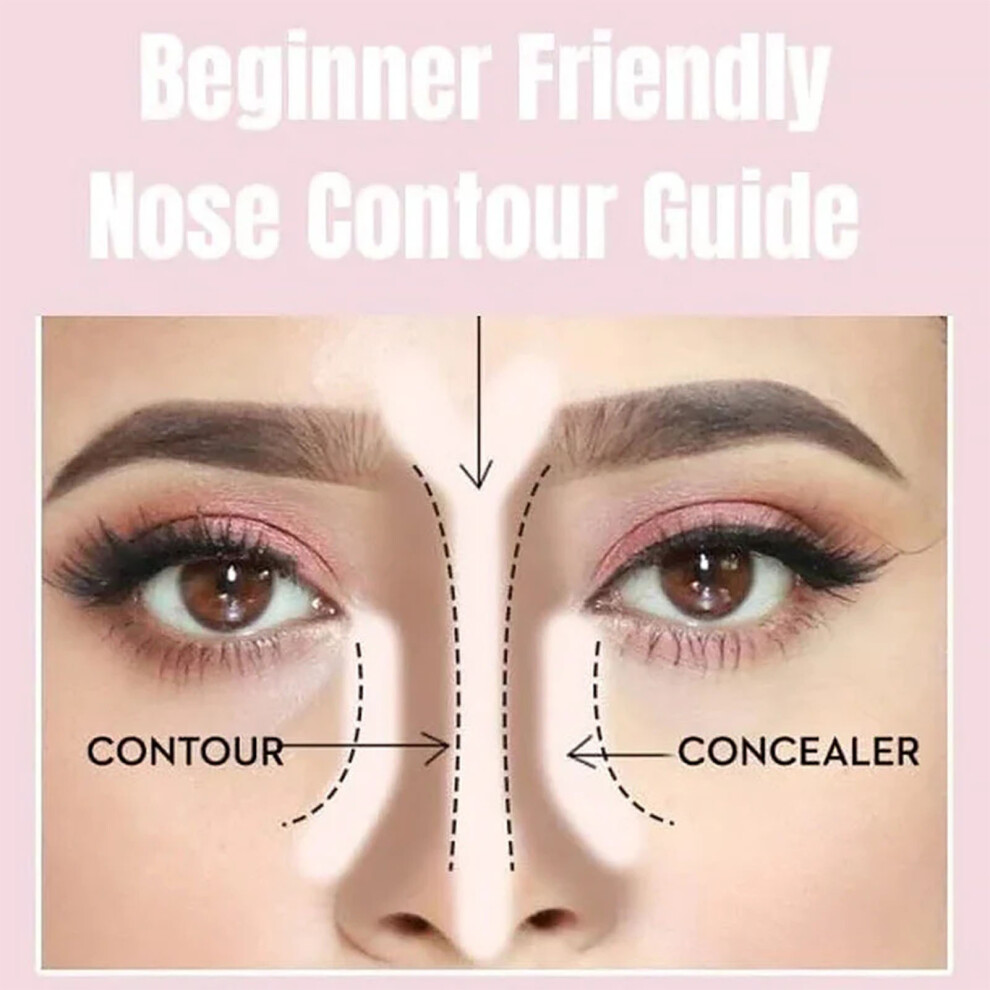 Roc-Electron 2-In-1 Nose Contour Brush, Safe Non-Toxic, Makeup Tool