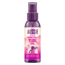 Aussie Lightweight Hair Oil (100ml) for Curly Hair. Boosts Shine, Moisturises & Nourishes with Macadamia Nut Oil. Vegan & Cruelty-Free.