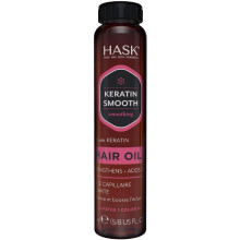 HASK Keratin Smoothing Shine Oil Vial for all hair types, colour safe, gluten-free, sulfate-free, paraben-free - 1 18mL Vial