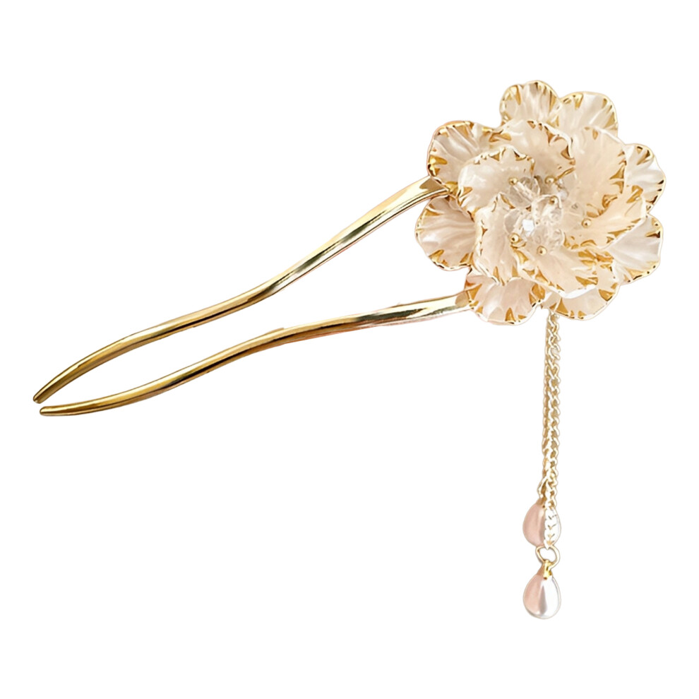 Roc-Electron (2) Elegant Flower Hair Comb For Cheongsam & Hanfu