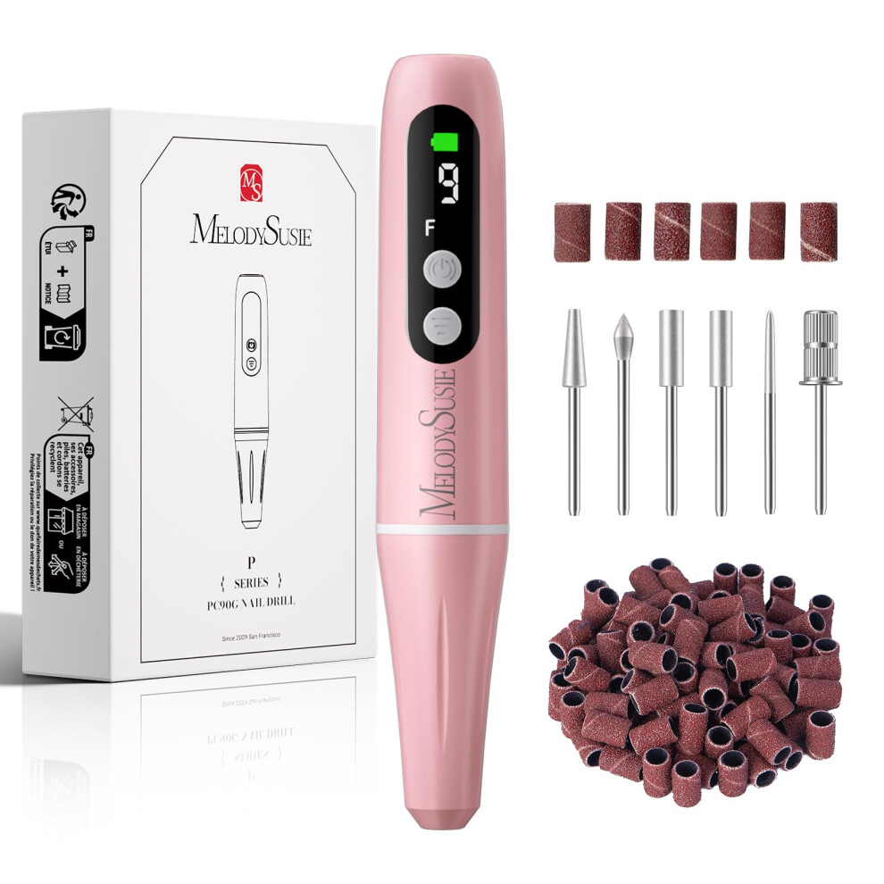 Melodysusie Pc90g Rechargeable Nail Drill 20000Rpm,