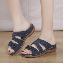 (Navy Blue, 41) Women\'s Summer Sandals - Comfortable & Non-Slip