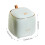 (Light Green) Dual Layer ABS Trash Can w/ Flip Lid 2