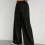 (Black, M) Women\'s Summer Wide Leg Pants for Work & Commuting 1