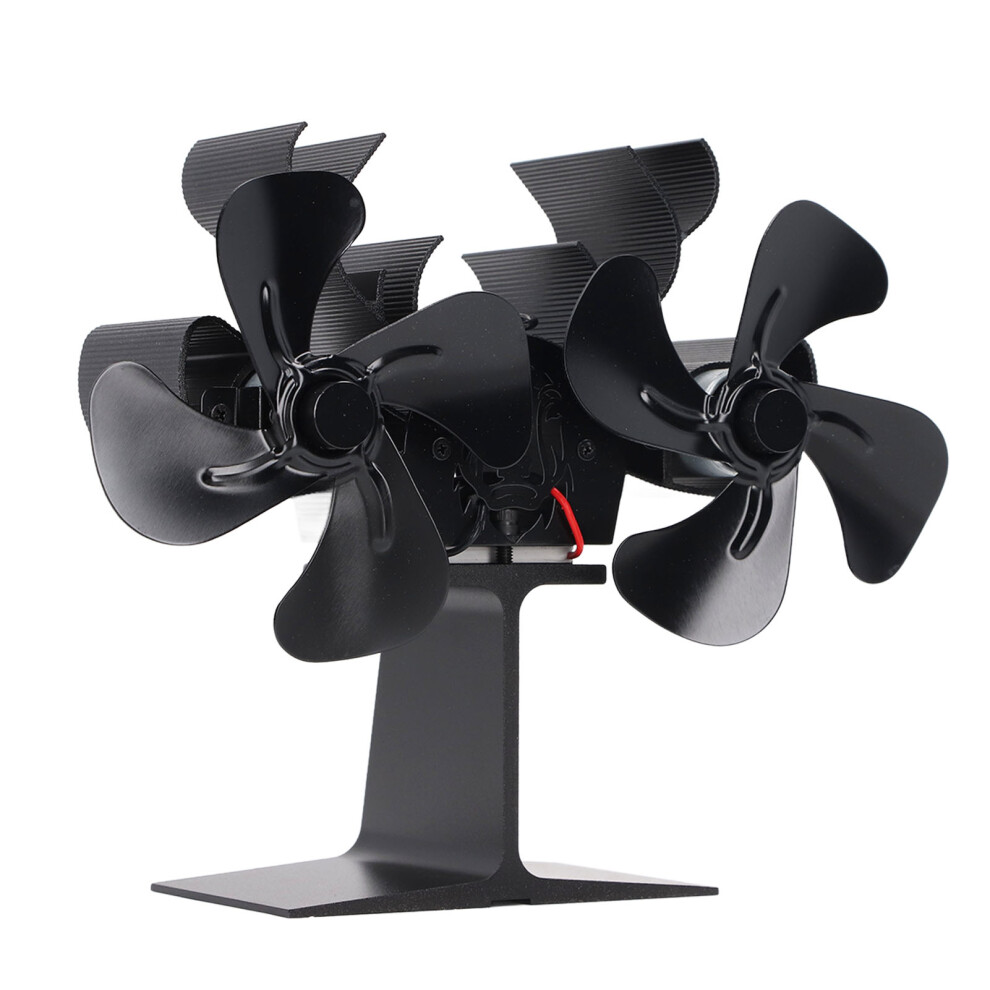 Wood Stove Fan Heat Powered, 8-Blades, Aluminum Alloy, 280-330Mâ³/H 8731388556521