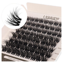 LASHVIEW Wispy Cluster Eyelash Extensions 3D