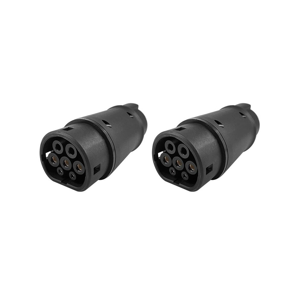 2X Evse J1772 Adaptor Type 1 To Type 2 Socket Electric Vehicle Car Ev Charger Connector Iec 62196 Adapter For Cars 4712497291552