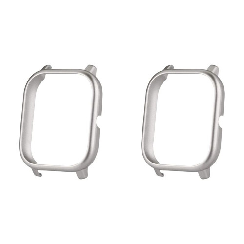 2X Compatible for  Huami  GTS Case  Watch Protector Case Watch Protector Cover -Silver