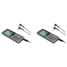 2X AM FM Portable Radio Personal Radio with Headphones Radio with Rechargeable Battery Digital Display Radio