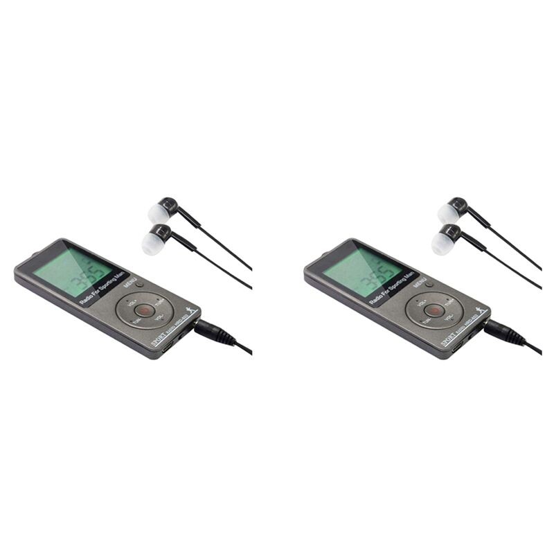 2X Radio Portable AM FM Radio Personnelle avec Casque Radio avec ...