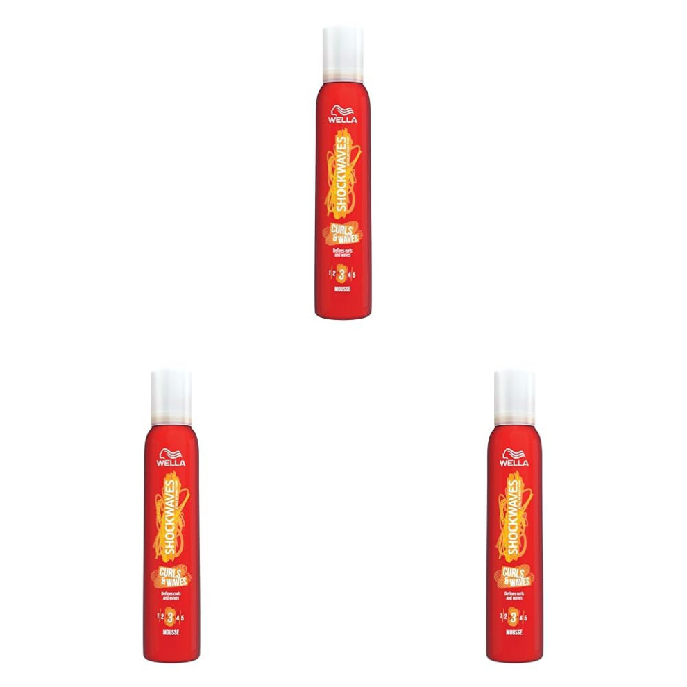 Wella Shockwaves Curls And Waves Mousse,