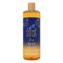 Feather & Down Nourishing Bath Soak (500ml) - with Soothing Upcycled Chamomile Extract & Evening Primrose Oil. Nourish Your Body & Calm Your Mind.