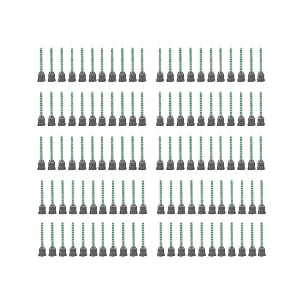 100Pcs Epoxy Adhesive Mixing Nozzle Static Mixing Nozzle Mb5-16 Mixing Tube (1:1Ratio) For Ab Glue Mixer Brecantia