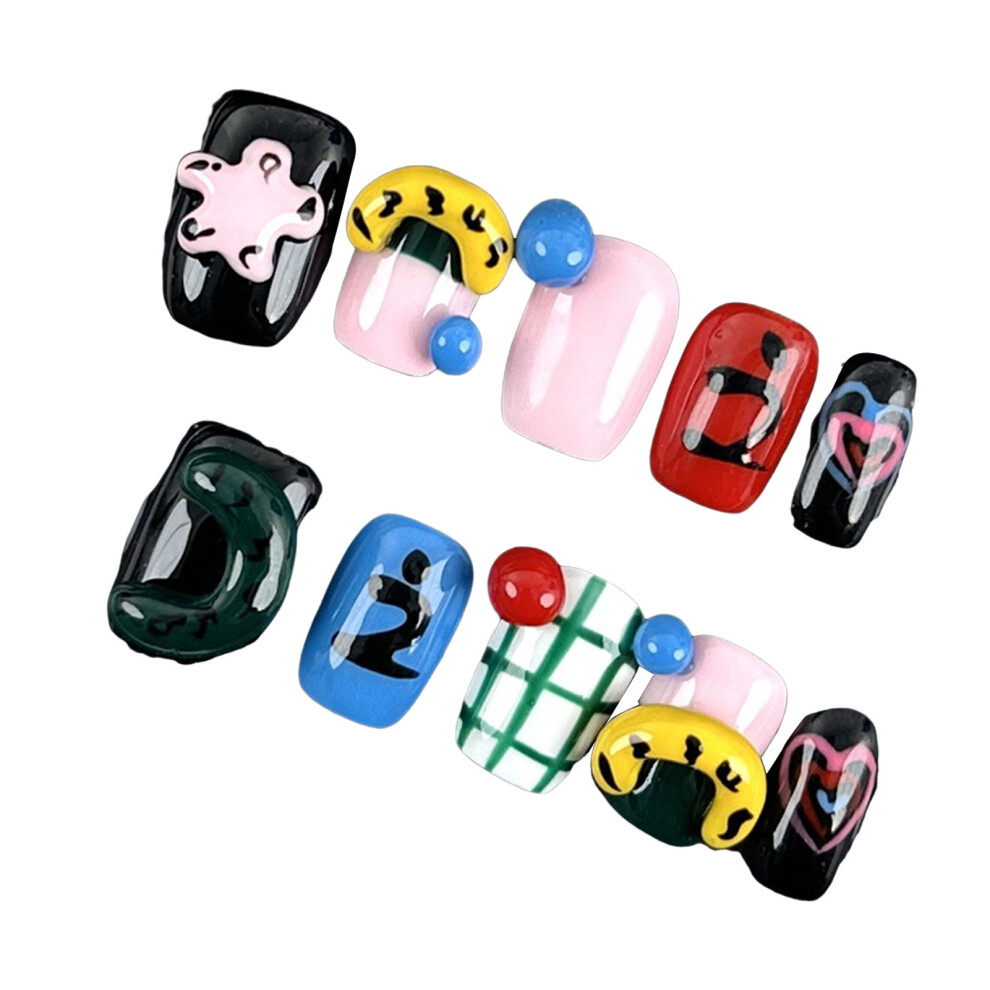Dachuang Beauty (L) Unique Love Shape Handmade Nail Art