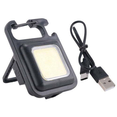 2X Camping Keychain Light Multi-Function Work Light Magnetic Work Light Red et  Flashing  Flashlight Outdoor 2