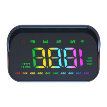 Car HUD GPS Display Windshield Projector MPH KMH Speedometer Projector Compass Overspeed Alarm System