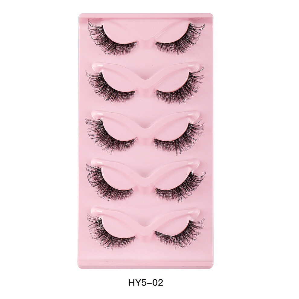 Dachuang Beauty (2) 5 Pairs Fluffy Fox Eye Lashes For Women
