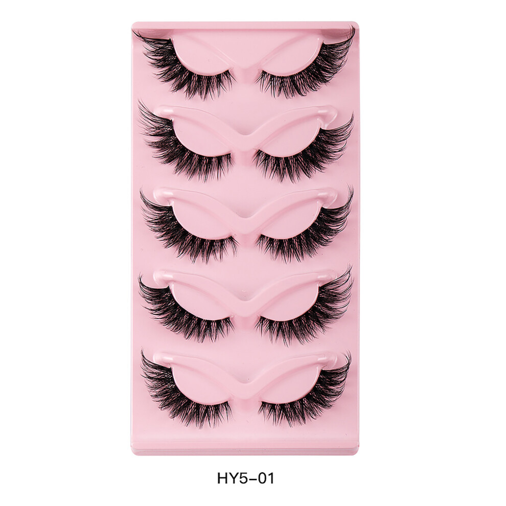 Dachuang Beauty (1) 5 Pairs Fluffy Fox Eye Lashes For Women