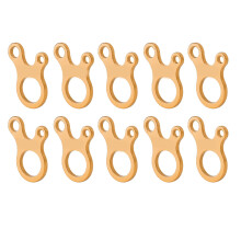 Outdoor 3-Holes Rope Tensioner for Tent & Backpacking Guy Lines Gold Finish