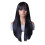 (Black) 24\" Platinum Blonde Straight Wig with Bangs 9