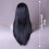 (Black) 24\" Platinum Blonde Straight Wig with Bangs 10