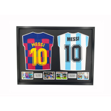 (White) Double Football Shirt Frame: DIY Jersey Display Case