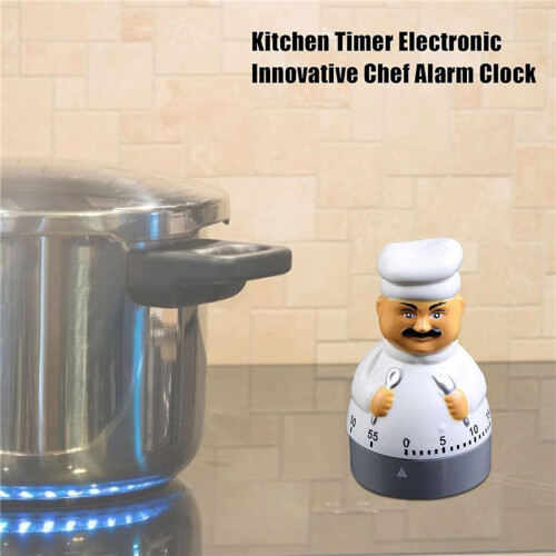 2X Egg Timer Short-Term Alarm Clock, 60 Minutes Kitchen Timer Cooking Baking Mechanical Countdown Timer Cooking Timer 2
