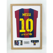 (Oak, Black) DIY Football Shirt Frame: Adult Jersey Display Case with Photo & Text Plaque